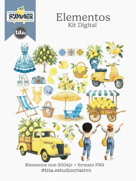 Arquivo Digital Summer Feelings Combo Ilustrações
