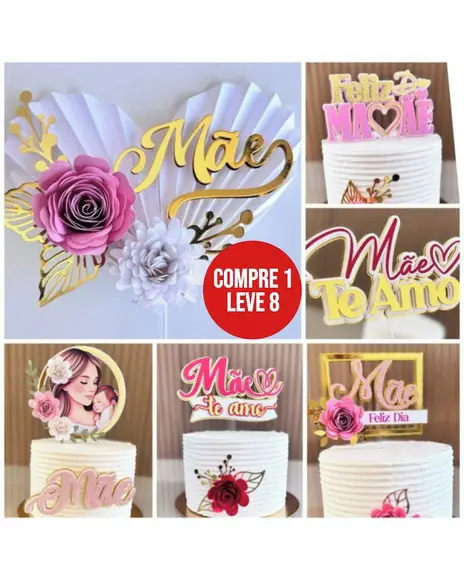 Arquivo Digital Topo de Bolo Dias das Mães