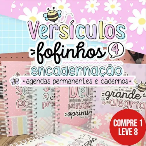 Arquivo Digital Versículos Fofinhos 4 Encadernação Permanent