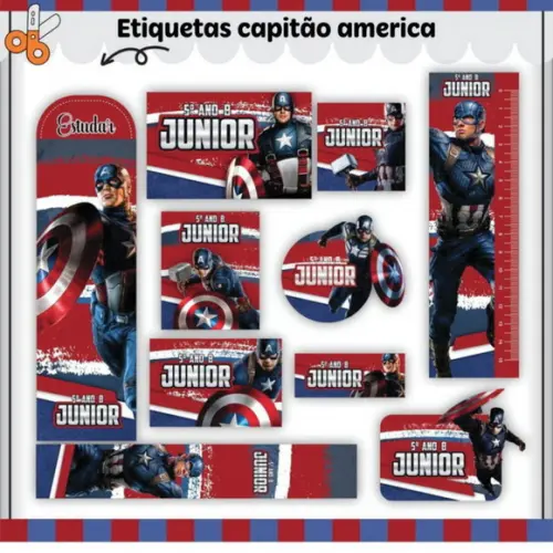 Arquivo Digital Volta às Aulas Capitão América