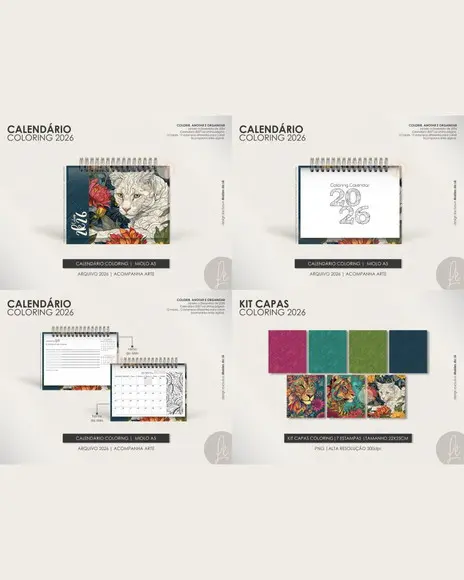 Combo Digital Coloring Datadas e Permanente 2026
