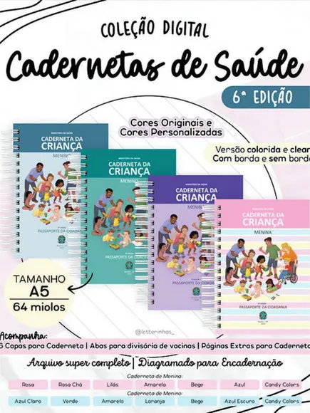 Combo Digital de Cadernetas de Saúde | 6° Edição 2024
