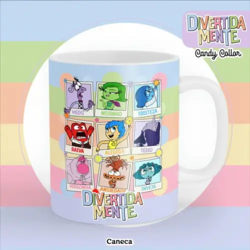 Combo Digital Divertidamente Candy Capas e Miolos 2025