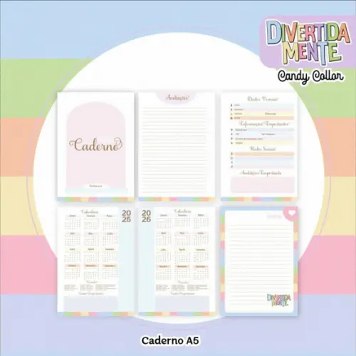 Combo Digital Divertidamente Candy Capas e Miolos 2025