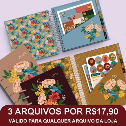 Combo Digital Flores de Outono 2025