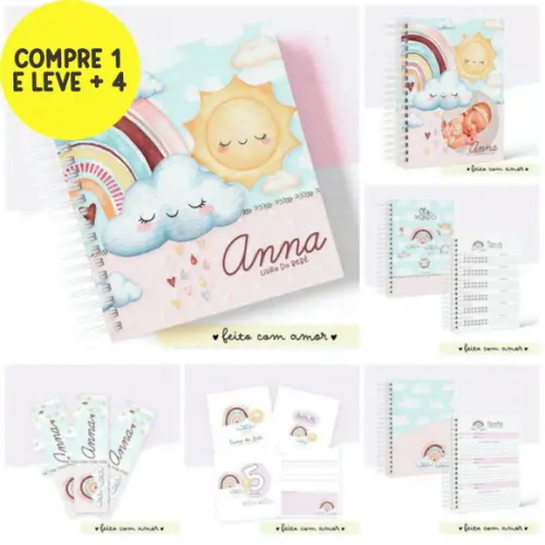 Combo Digital Maternidade Chuva de Benção Menina 09