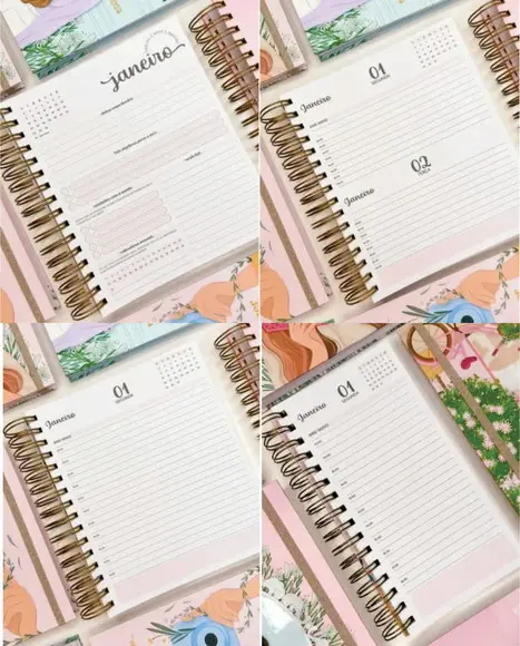 Kit Digital Coleção Living 2024 - Agendas, Planners
