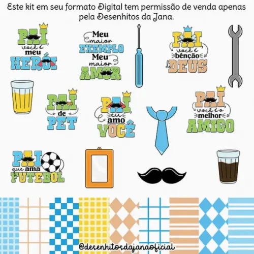 Kit Digital Mimos Dia dos Pais