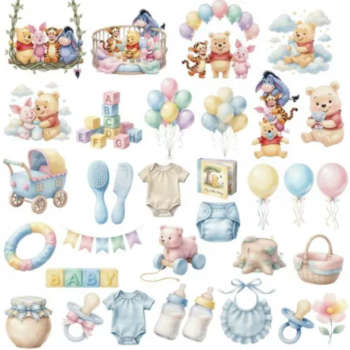 Kit Digital Ursinho Pooh 02