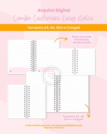 Arquivo digital Cadernos Easy Note