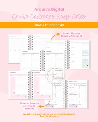Arquivo digital Cadernos Easy Note
