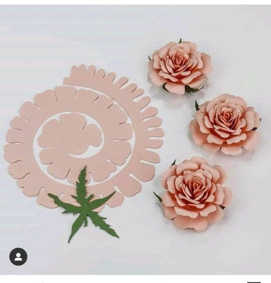 Flor Grande em Espiral