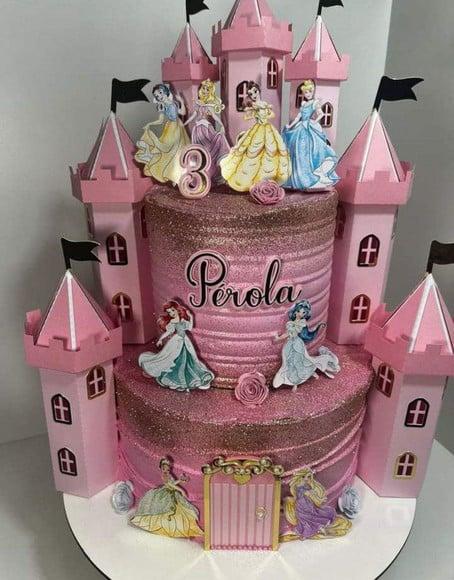 Topo Castelo Princesas 3d 2486