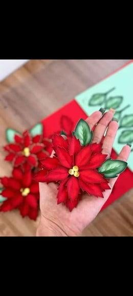 Flor de Natal com Pintura Digital 001081
