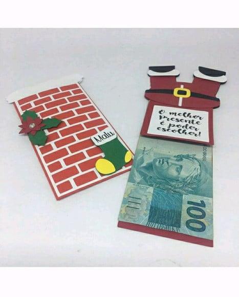 Cartão Natalino Porta Dinheiro