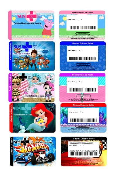Carteirinha do Sus Personalizada