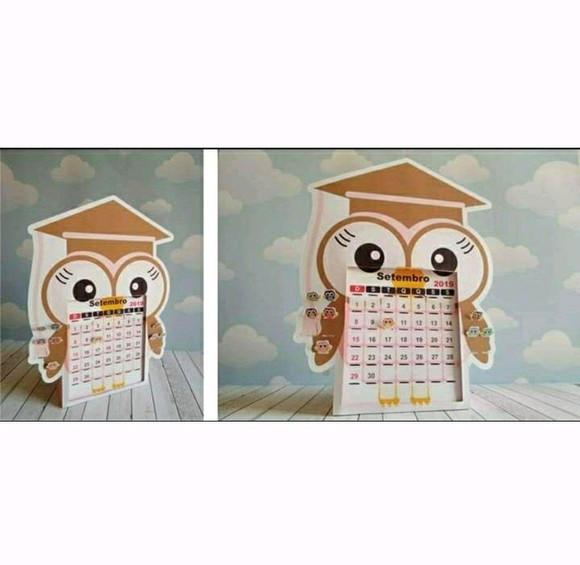 Calendário Corujinha