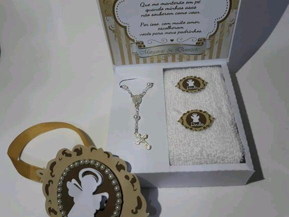 Convite de Batizado com Toalha