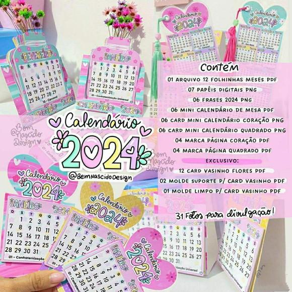 Kit Calendário 2024 - 01121