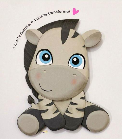 Topo em Camadas Zebra Cute