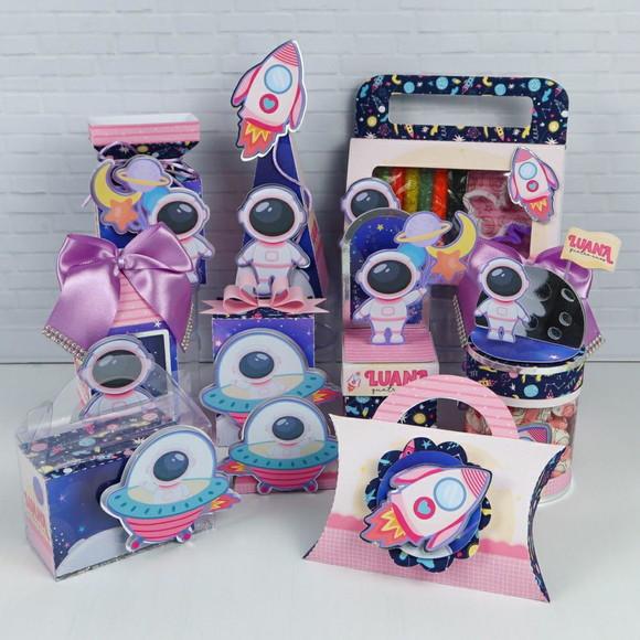 Kit Festa Astronauta Rosa 2137