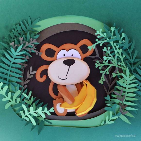 Topo Macaco com Banana