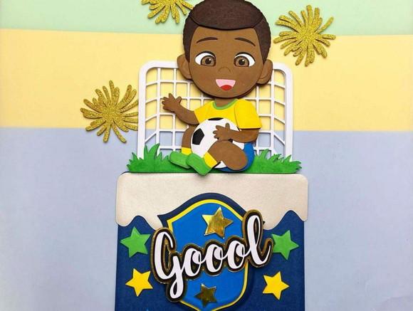 Topo Copa Camadinhas Bebê Negro