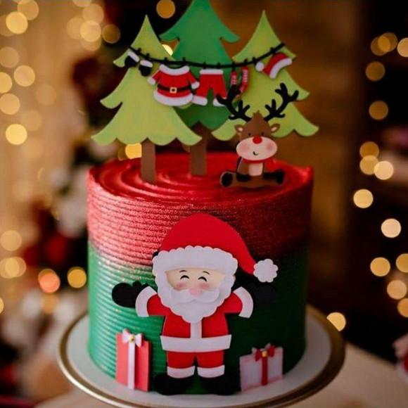 Topo Noel com Rena e Varal