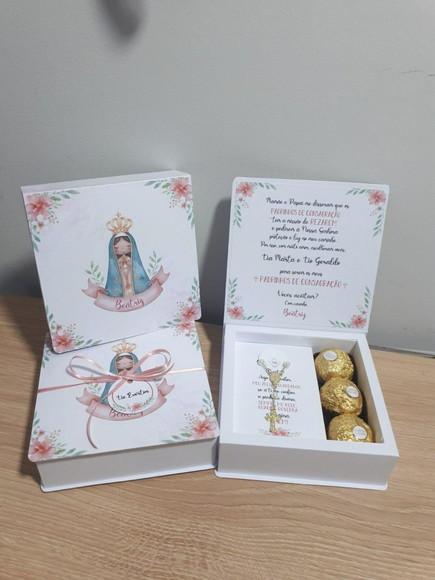 Convite de Batizado Santa