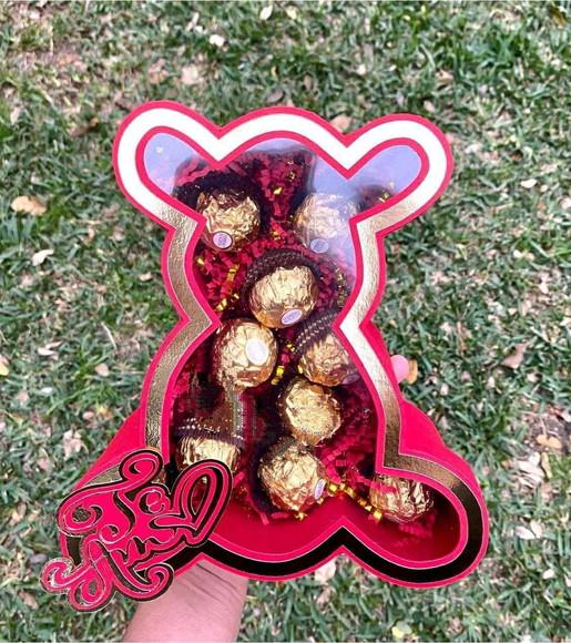 Cx Bombom Urso Love