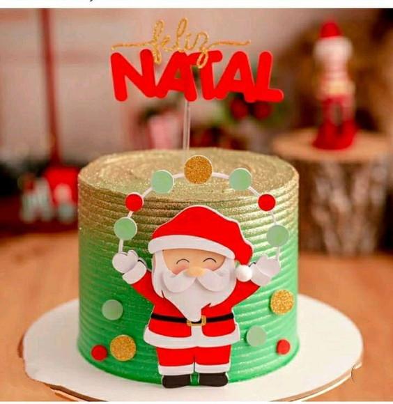 Topo Papai Noel em Camadas Ii