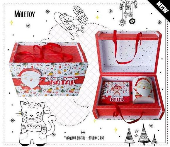Cx Maleta de Natal Luxo