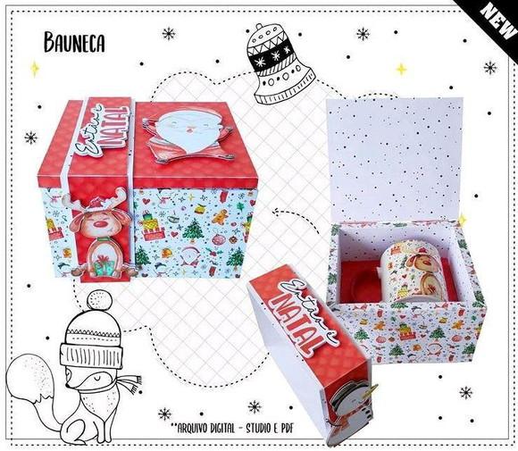Cx Porta Caneca de Natal