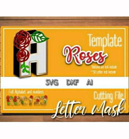 Máscara Alfabeto Rose