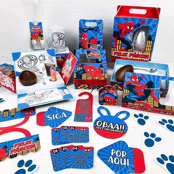 Kit Páscoa Homem Aranha