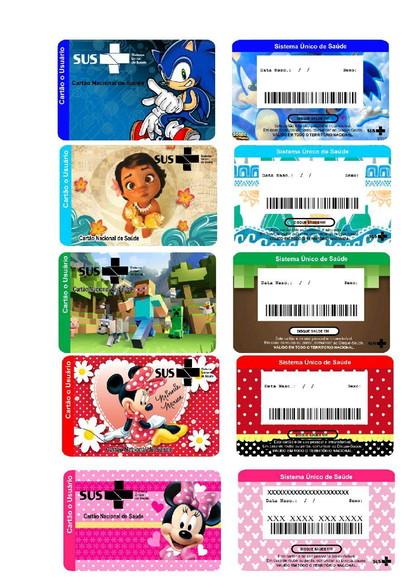 Carteirinha do Sus Personalizada