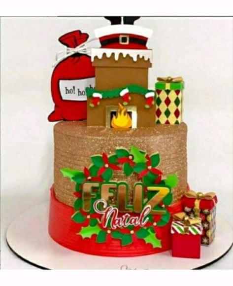 Topo Papai Noel na Chaminé
