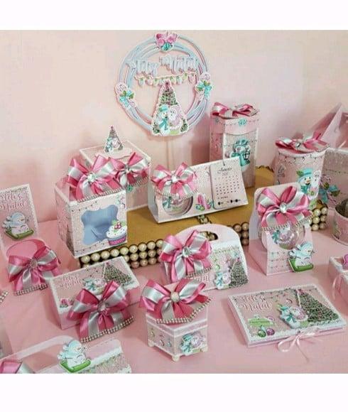 Kit Natal Rosa(