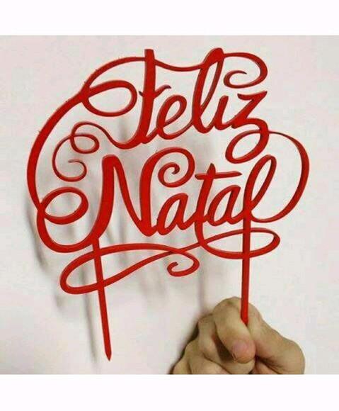 Topo Feliz Natal Vazado Vermelho