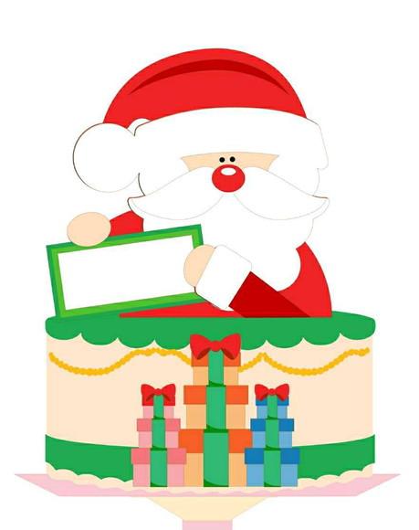 Topo de Bolo Natal (