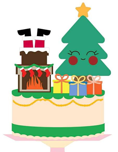Topo de Bolo Natal