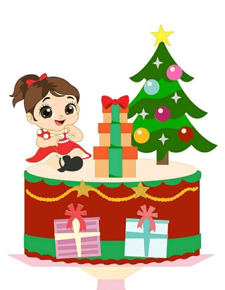 Topo de Bolo Natal