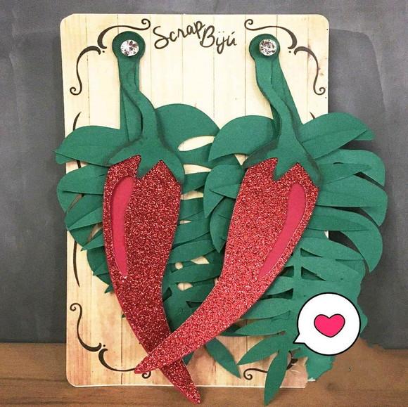 Brincos em Camadas Pimenta