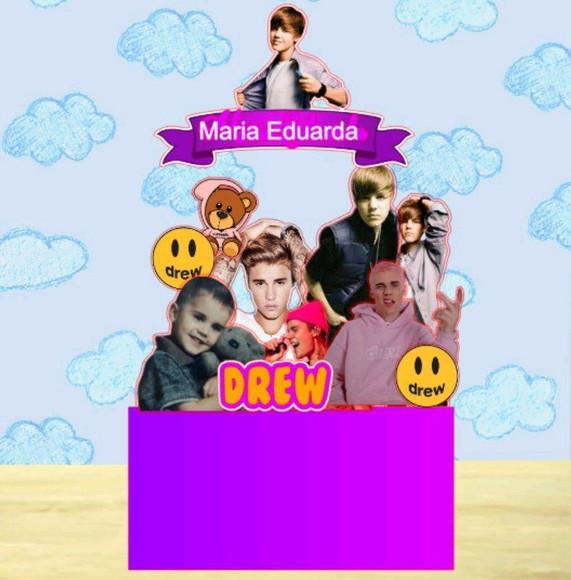 Topo de Bolo Justin Bieber 2