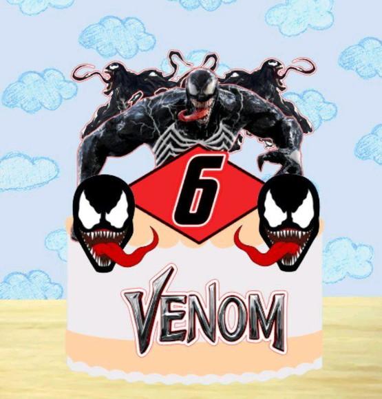 Topo de Bolo Venom 4