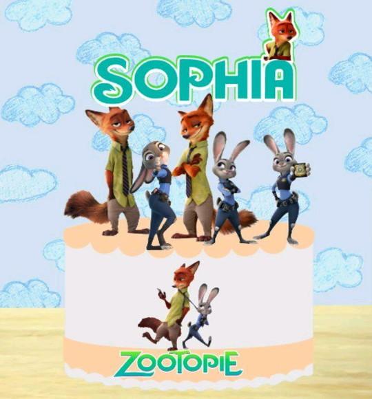 03-topo de Bolo Zootopia