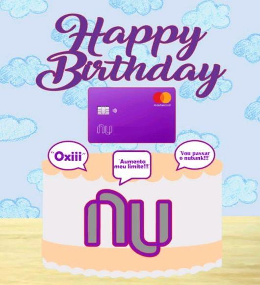Topo de Bolo Nubank