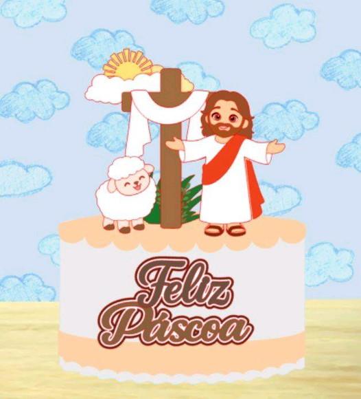 Topo Feliz Páscoa 2026 Jesus