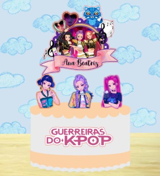 Topo de Bolo Guerreiras do K-pop 8