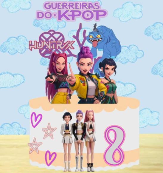Topo de Bolo Guerreiras do K-pop 2